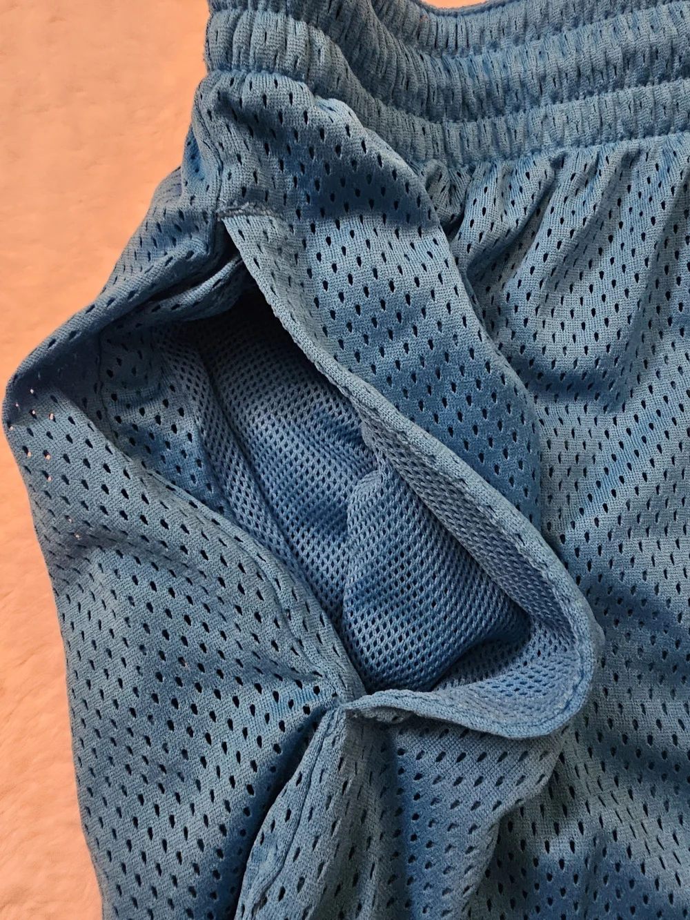 Nike Blue Mesh Athletic Shorts